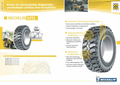 Technische Daten MICHELIN XeoBib - KREISEL