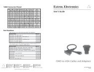 13W3-to-VGA Cables and Adapters - Extron Electronics