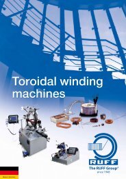 Toroidal winding machines - Stator Service Polska
