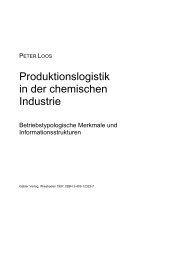 Produktionslogistik in der chemischen Industrie - Lehrstuhl für ...