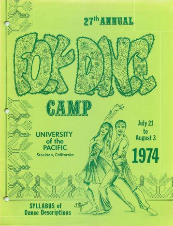 1974 - Stockton Folk Dance Camp