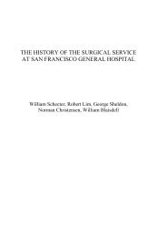 the history of the surgical service - San Francisco General Hospital ...