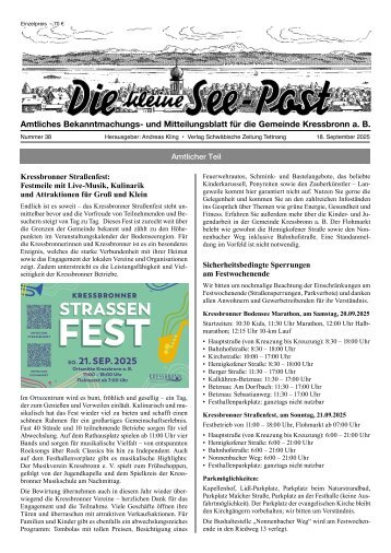 18.09.2025 Die kleine See-Post
