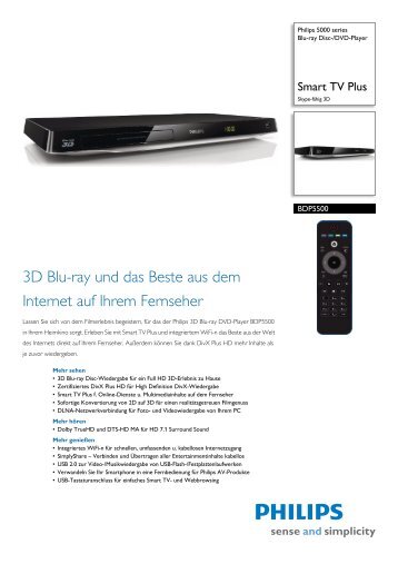 3D Blu-ray und das Beste - Philips