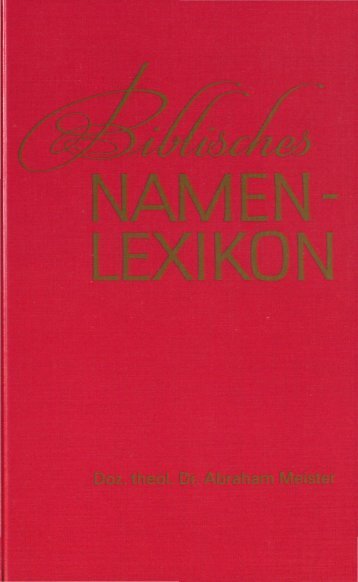 Biblisches Namen-Lexikon