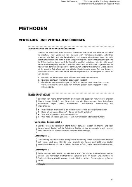 Methodensammlung zum Thema Gott - firmung.at