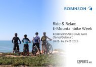 Ride & Relax: E-Mountainbike Week