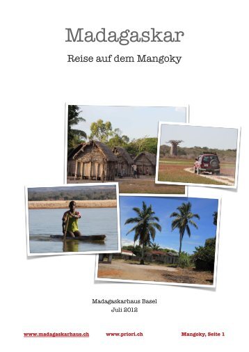 Travel in Madagascar Madagaskar: Reisen auf dem Mangoky