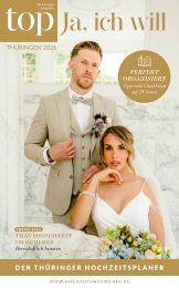 top THÜRINGEN TOP Ja, ich will - Der Thüringer Hochzeitsplaner  2025
