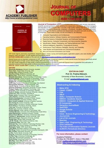 journal of computers issn 1796-203x - Universidad Autónoma de ...