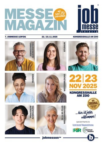 Das MesseMagazin zur jobmesse leipzig 2025