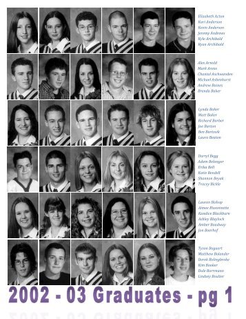 2003 Individual photos of Graduating Students - USS!