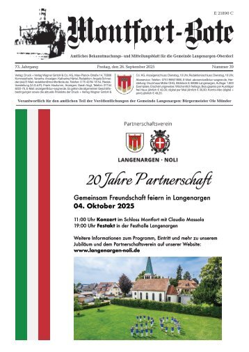 26.09.2025 Montfort-Bote