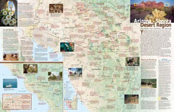 Arizona - Sonora Desert Region Map Guide - California Ocean ...