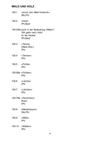 Fragebuch für den Sprachatlas von Unterfranken - spr.germanistik ...