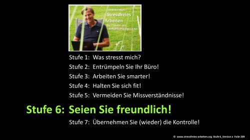 Stufe 6: Seien Sie freundlich! - Prof. Dr. Martin-Niels Däfler