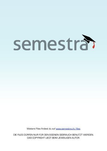 Analyse der sozialen Schichtung - Semestra