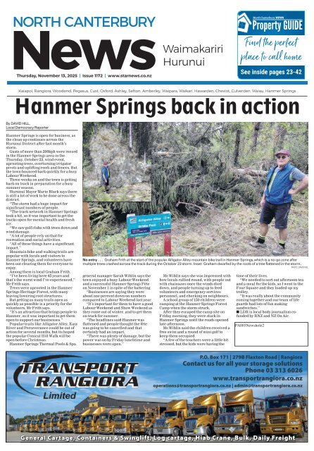 North Canterbury News: November 13, 2025