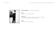 Jan Poppenhagen , geboren in Berlin , 05.08.1974 Medien ... - arttrans