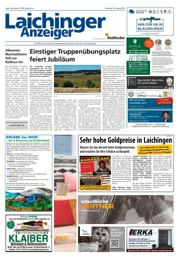 30.08.2025 Laichinger Anzeiger