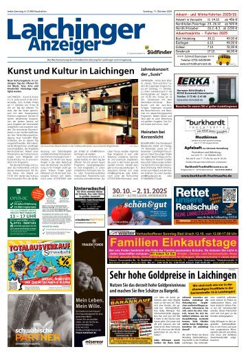 11.10.2025 Laichinger Anzeiger