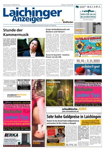 25.10.2025 Laichinger Anzeiger