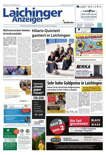 22.11.2025 Laichinger Anzeiger