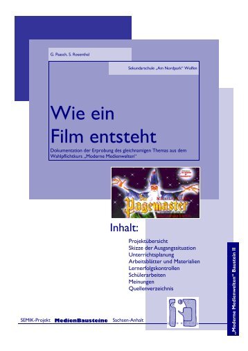 Wie ein Film entsteht - Landesbildungsserver Sachsen-Anhalt