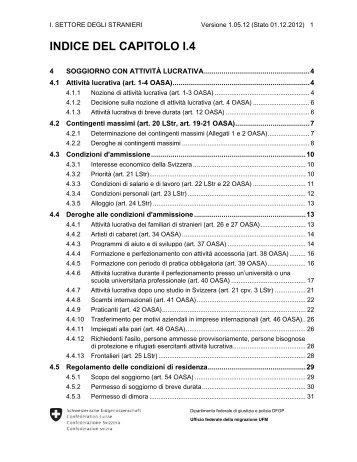 4 Soggiorno con attività lucrativa - admin.ch