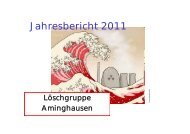 Jahresbericht 2011 Löschgruppe Aminghausen