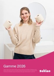 Satino brochure presentant la gamme HYGINITY