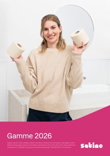 Satino brochure presentant la gamme