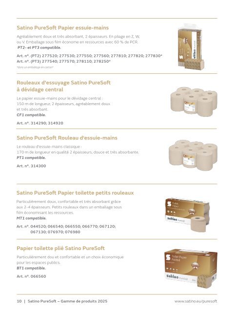 PureSoft Gamme de produits