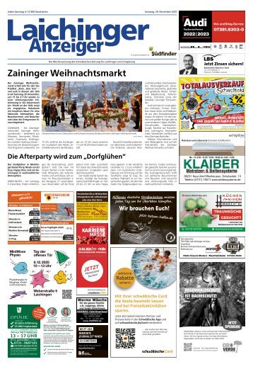 29.11.2025 Laichinger Anzeiger