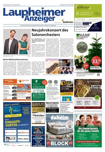 29.11.2025 Laupheimer Anzeiger