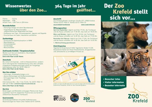 Der Zoo Krefeld stellt sich vor... - Krefelder Zoo