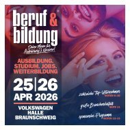 Das MesseMagazin der beruf & bildung braunschweig 2026