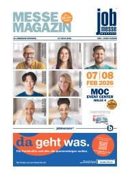 Das MesseMagazin der jobmesse münchen 2026