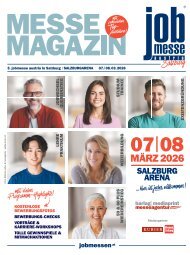 Das MesseMagazin der jobmesse austria in Salzburg 2026