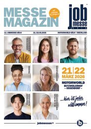 Das MesseMagazin der jobmesse köln 2026