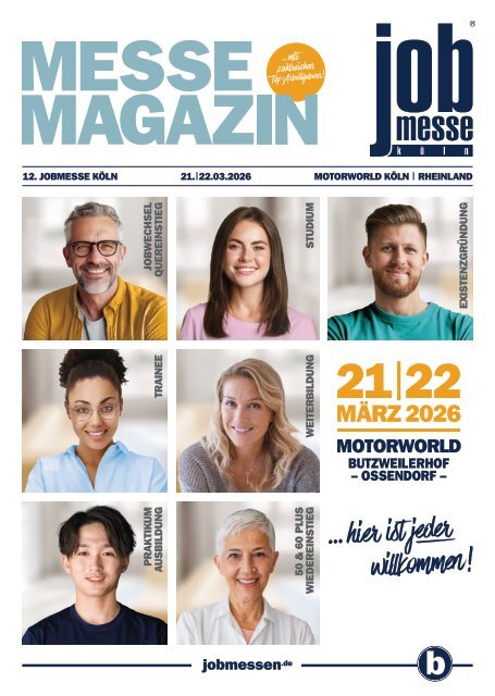 Das MesseMagazin der jobmesse köln 2026