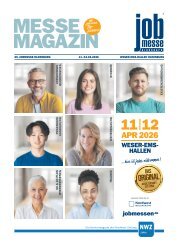 Das MesseMagazin der jobmesse oldenburg 2026