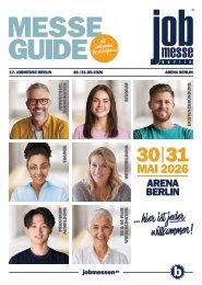 Das MesseMagazin der jobmesse berlin 2026