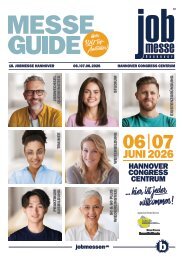 Das MesseMagazin der jobmesse hannover 2026