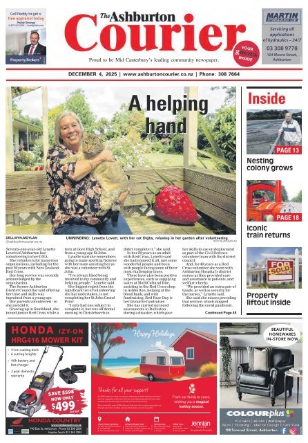 Ashburton Courier: December 04, 2025