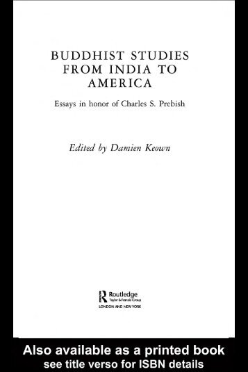 Buddhist Studies From India to America - Misterdanger.net ...