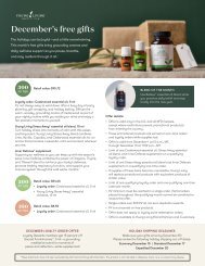 December’s gift with purchase flyer