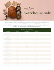 Warehouse Sale Flyer