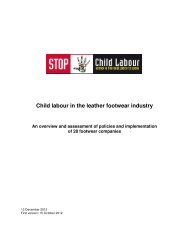 Child labour in the leather footwear industry