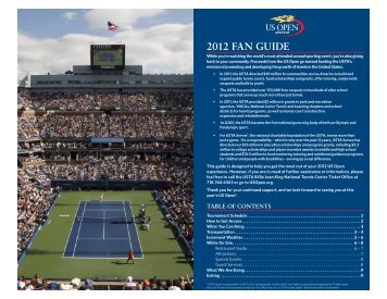 2012 FAN GUIDE - USTA.com